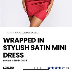 *SOLD ON DEPOP* WINDSOR WRAPPED IN STYLISH SATIN